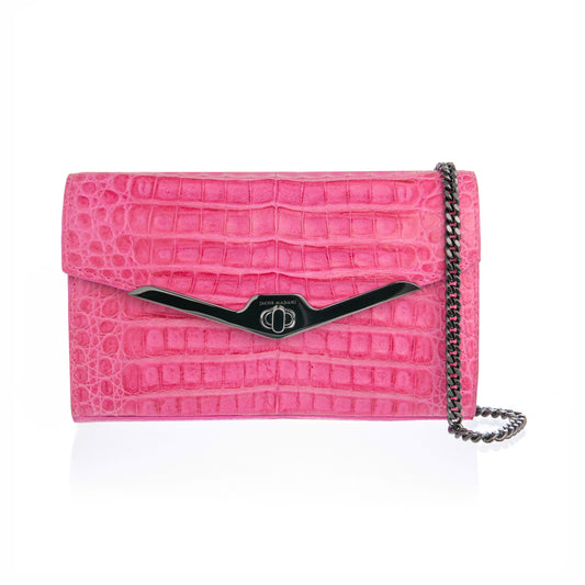 Envelope Clutch in Caiman