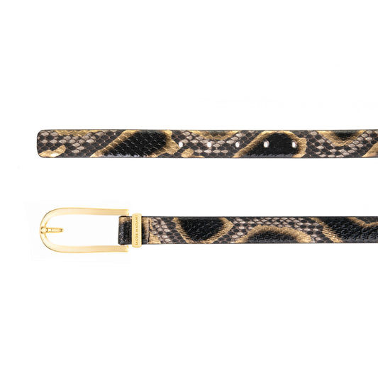 Women's Hand-painted Python Belt 25 MM