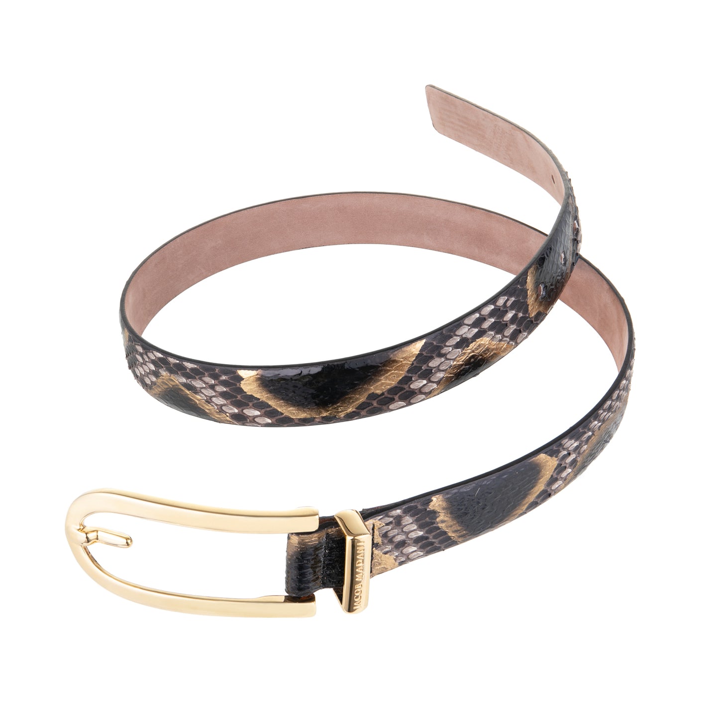Women's Hand-painted Python Belt 25 MM