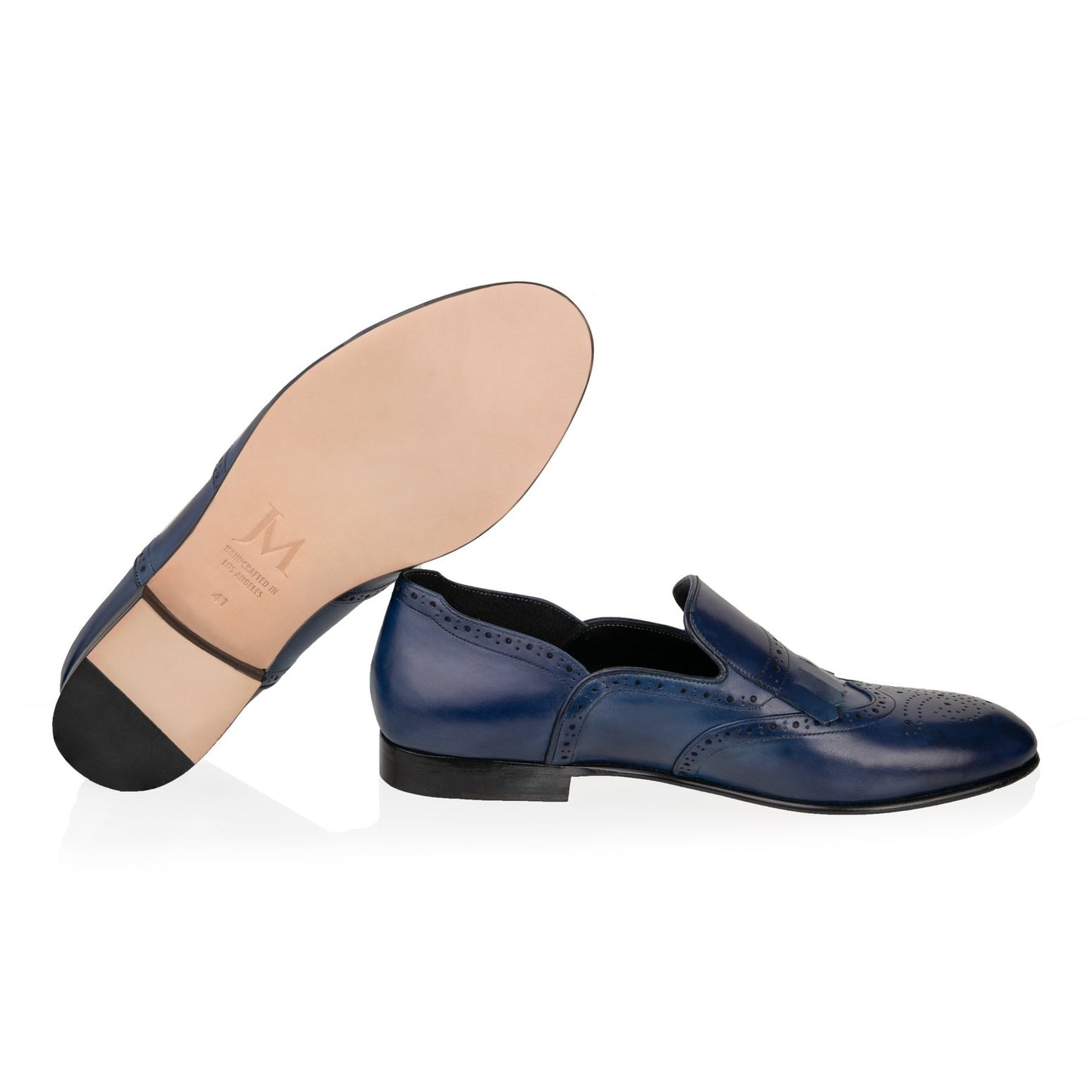 Wing-tip Brogue Kiltie Loafers