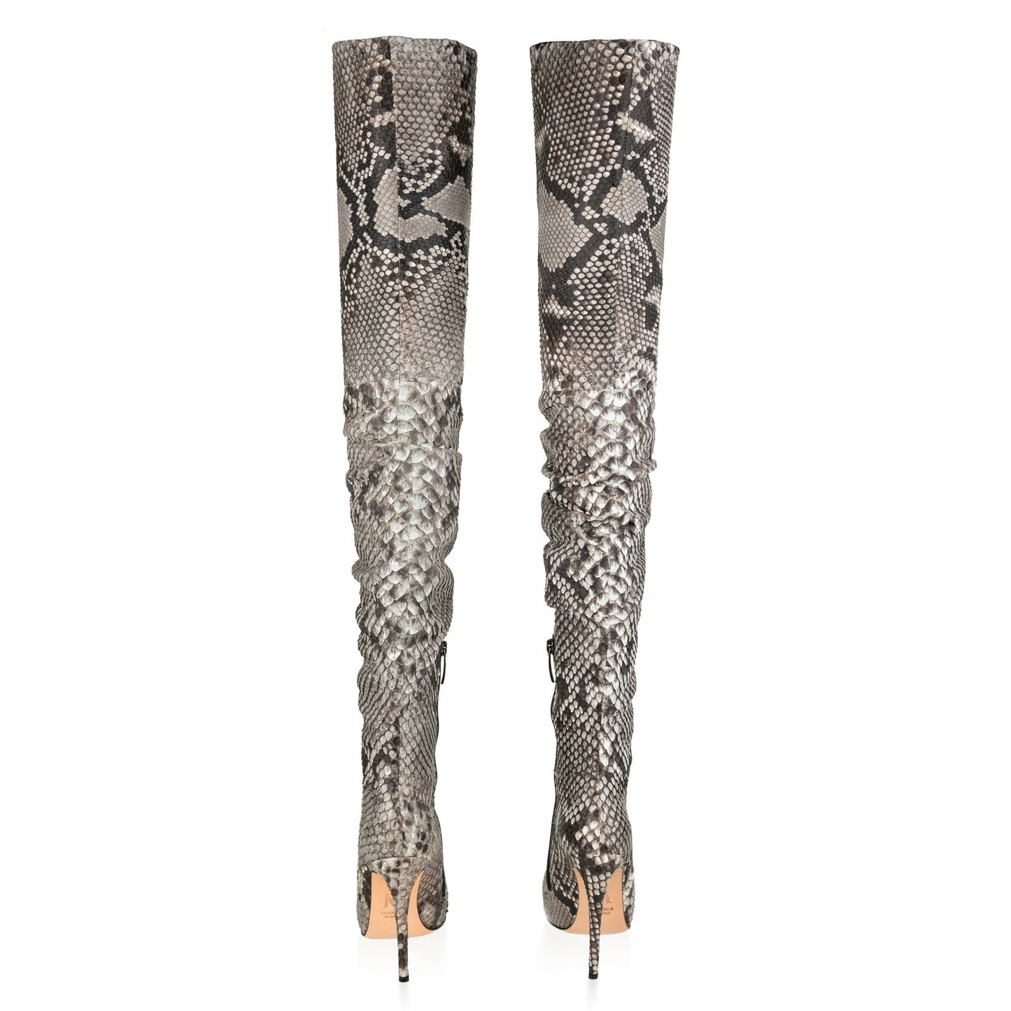 Pointed Over The Knee Python Boots