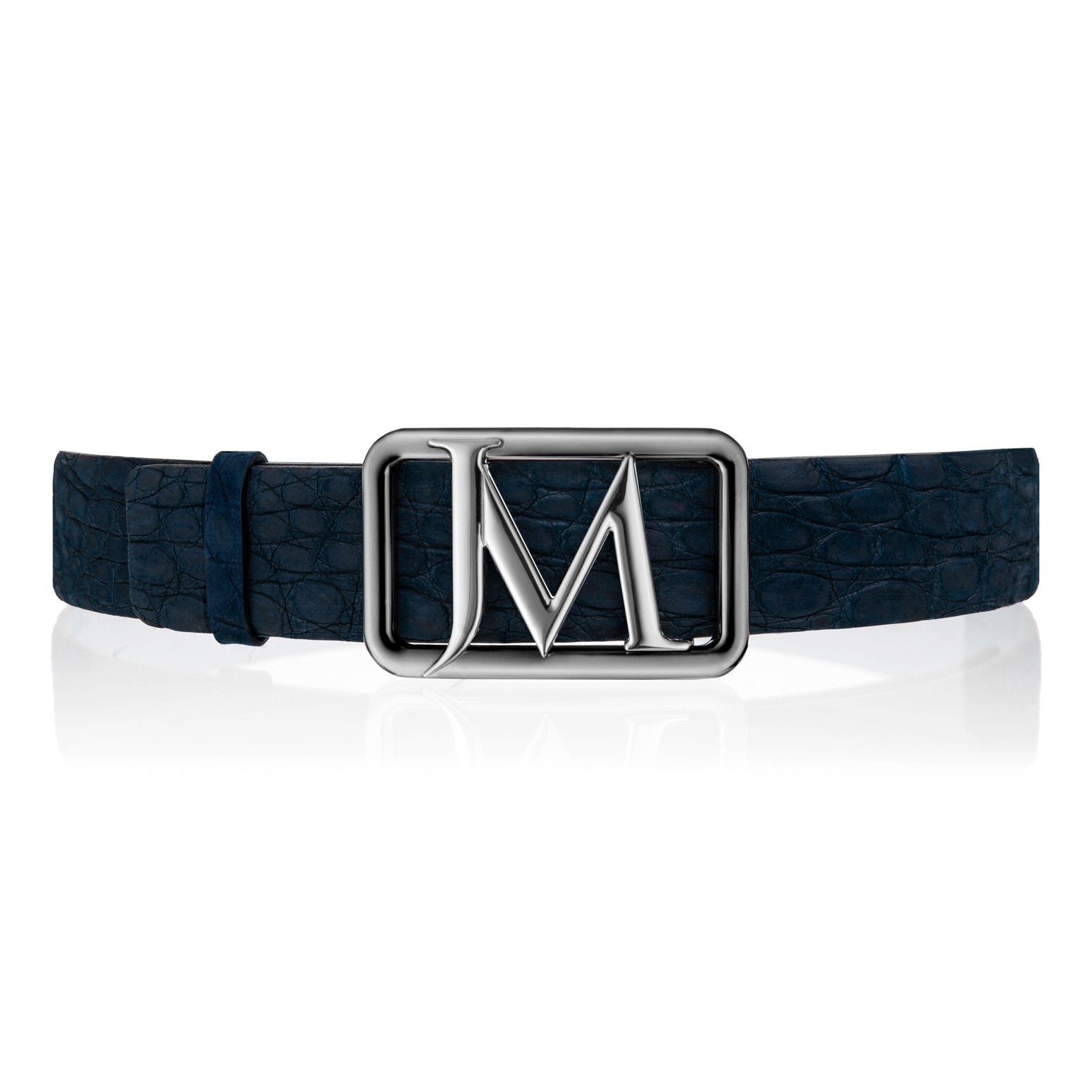 Men's JM Logo Genuine Alligator Belt 39 MM – Jacob Madani