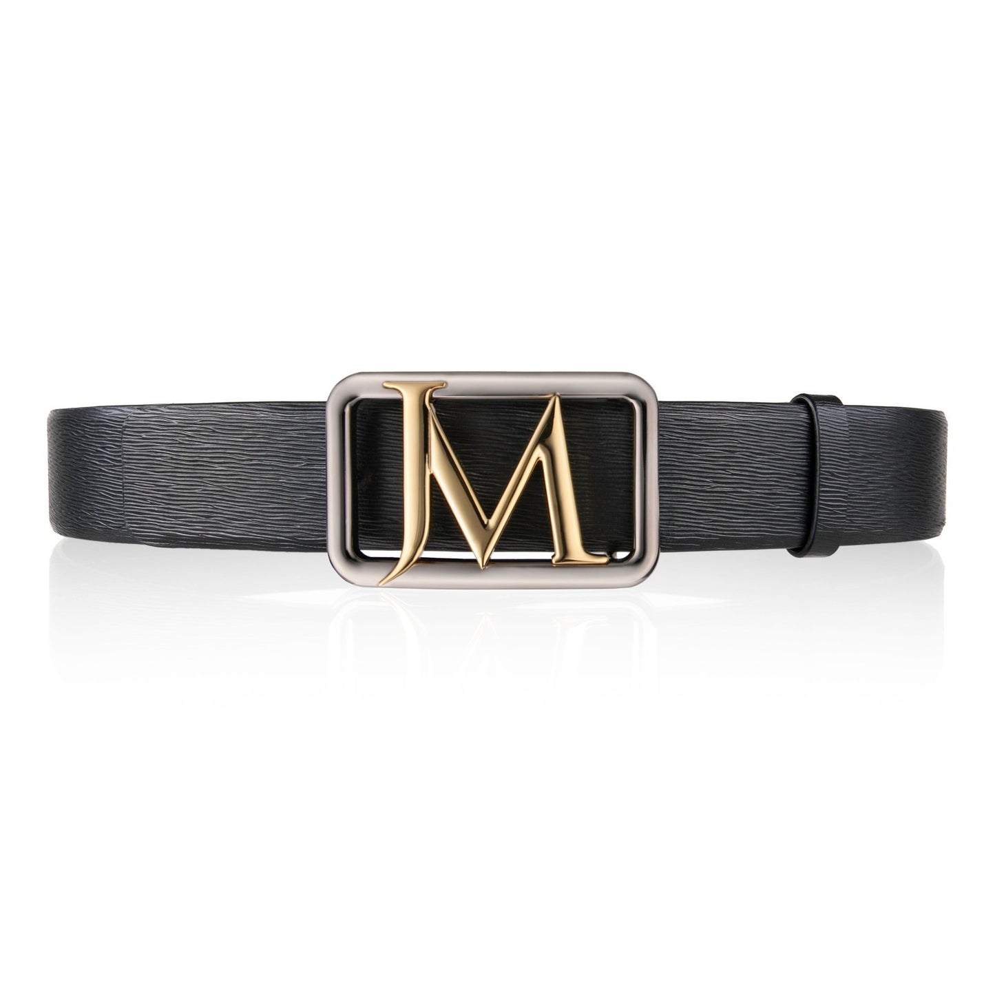 Men's JM Logo Leather Belt 39 MM