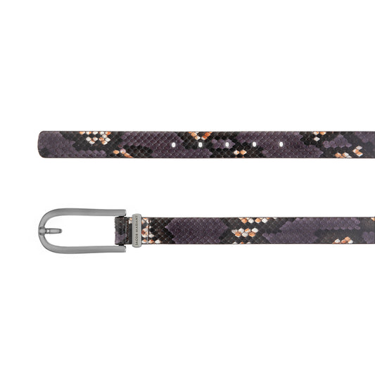 Women's Hand-Painted Python Belt 25 MM