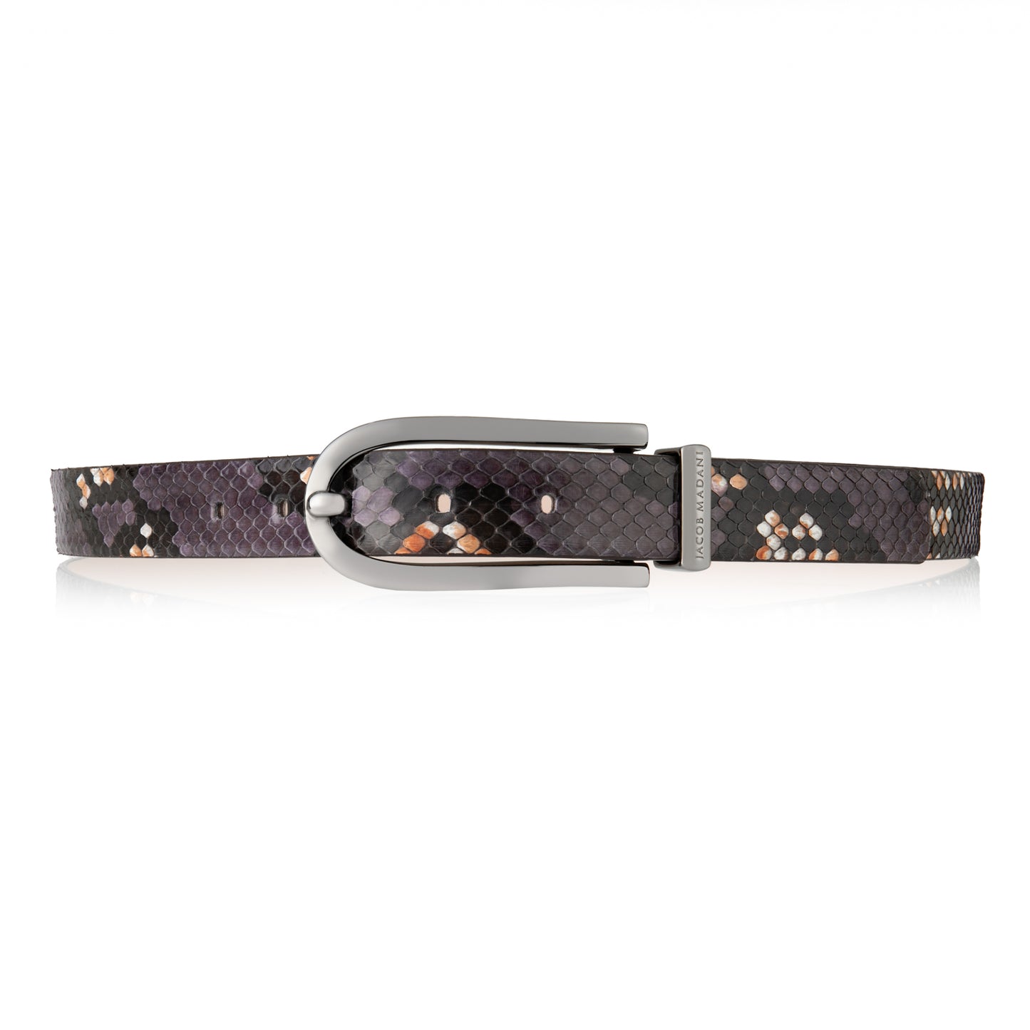 Women's Hand-Painted Python Belt 25 MM