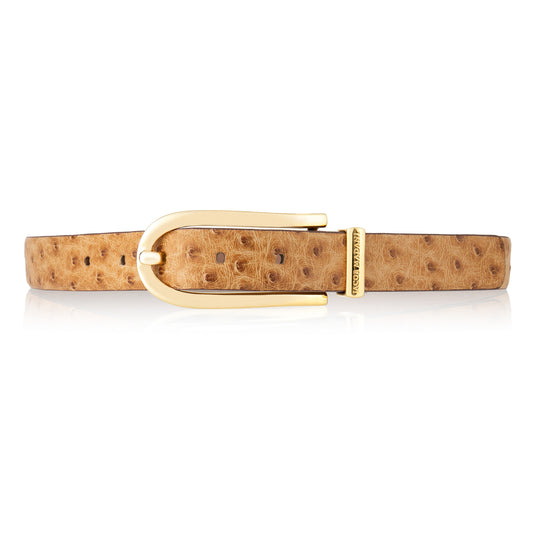 Women's Ostrich Belt 25 MM