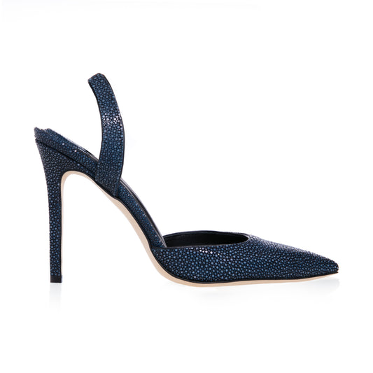 Stingray Slingback Pointy Toe Pumps