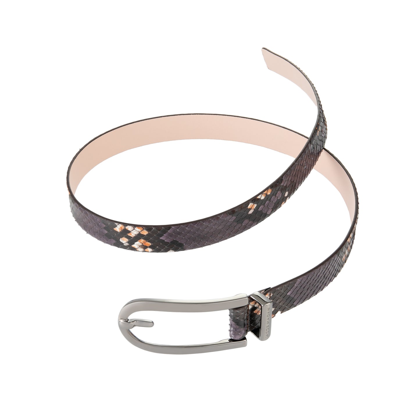 Women's Hand-Painted Python Belt 25 MM