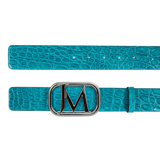Women's JM Logo Genuine Crocodile Belt 39 MM