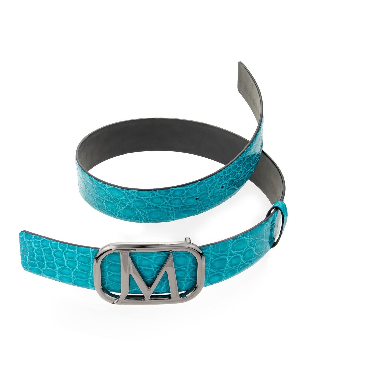 Women's JM Logo Genuine Crocodile Belt 39 MM
