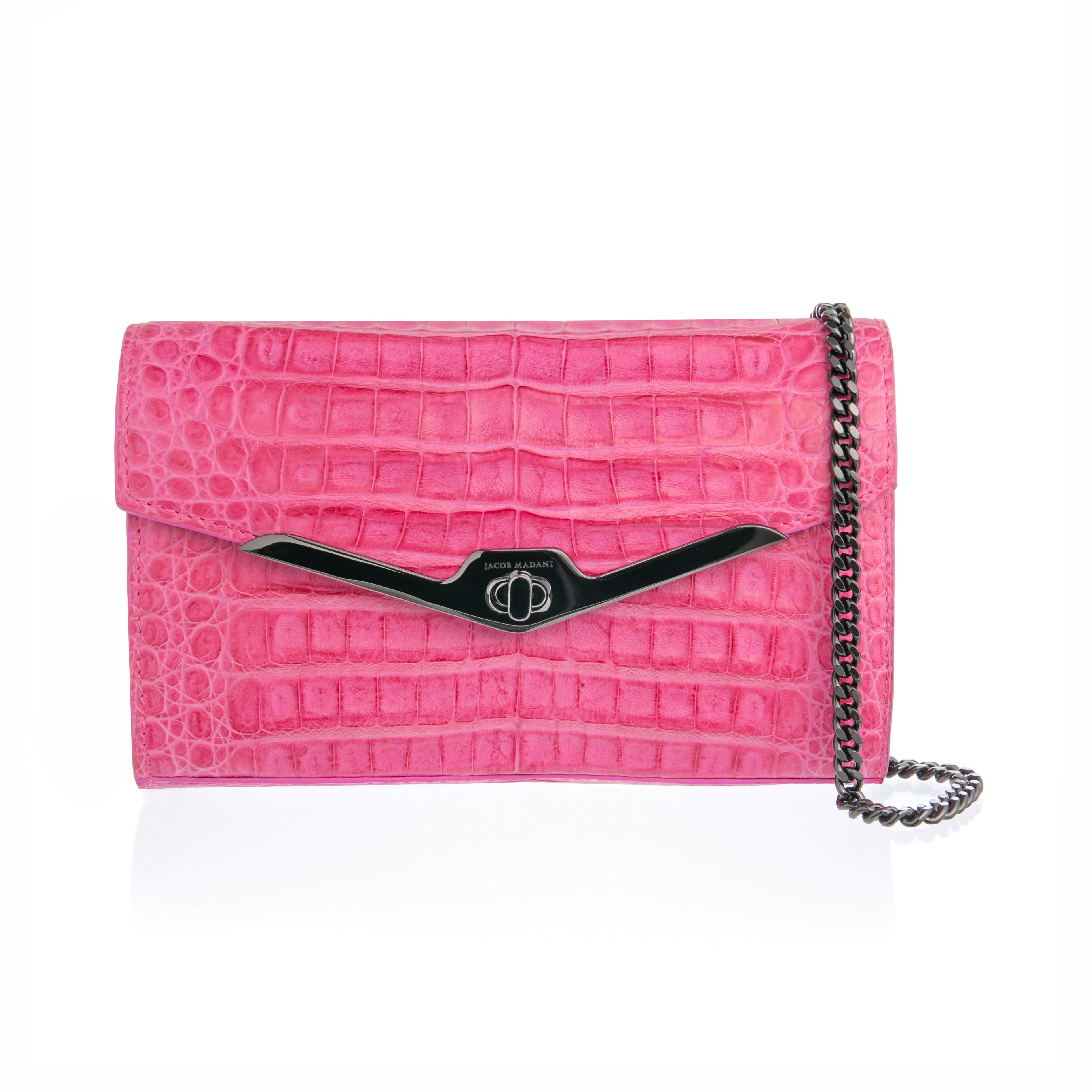 Envelope Clutch in Caiman – Jacob Madani