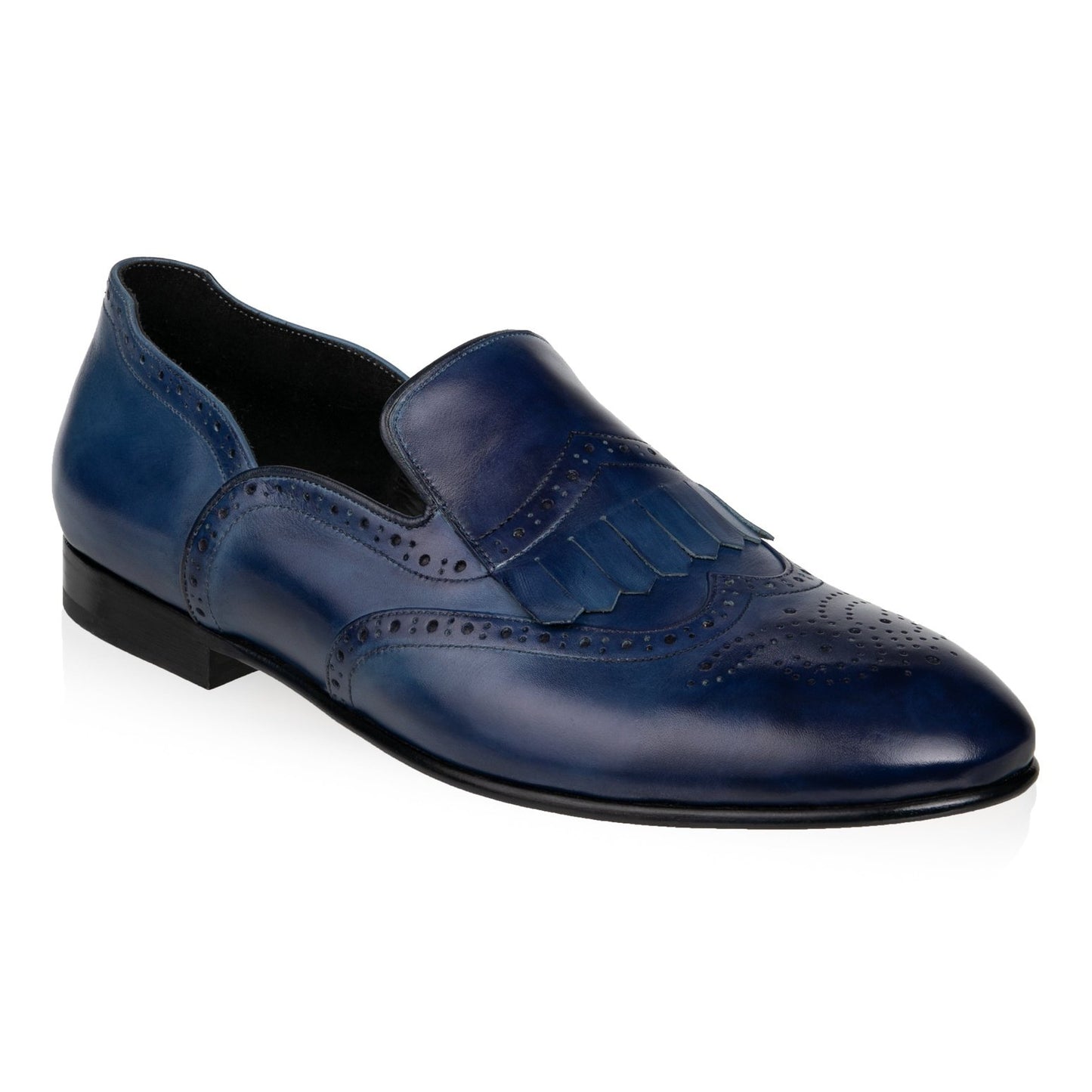 Wing-tip Brogue Kiltie Loafers