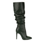 Pointed Slouchy Calf Boots