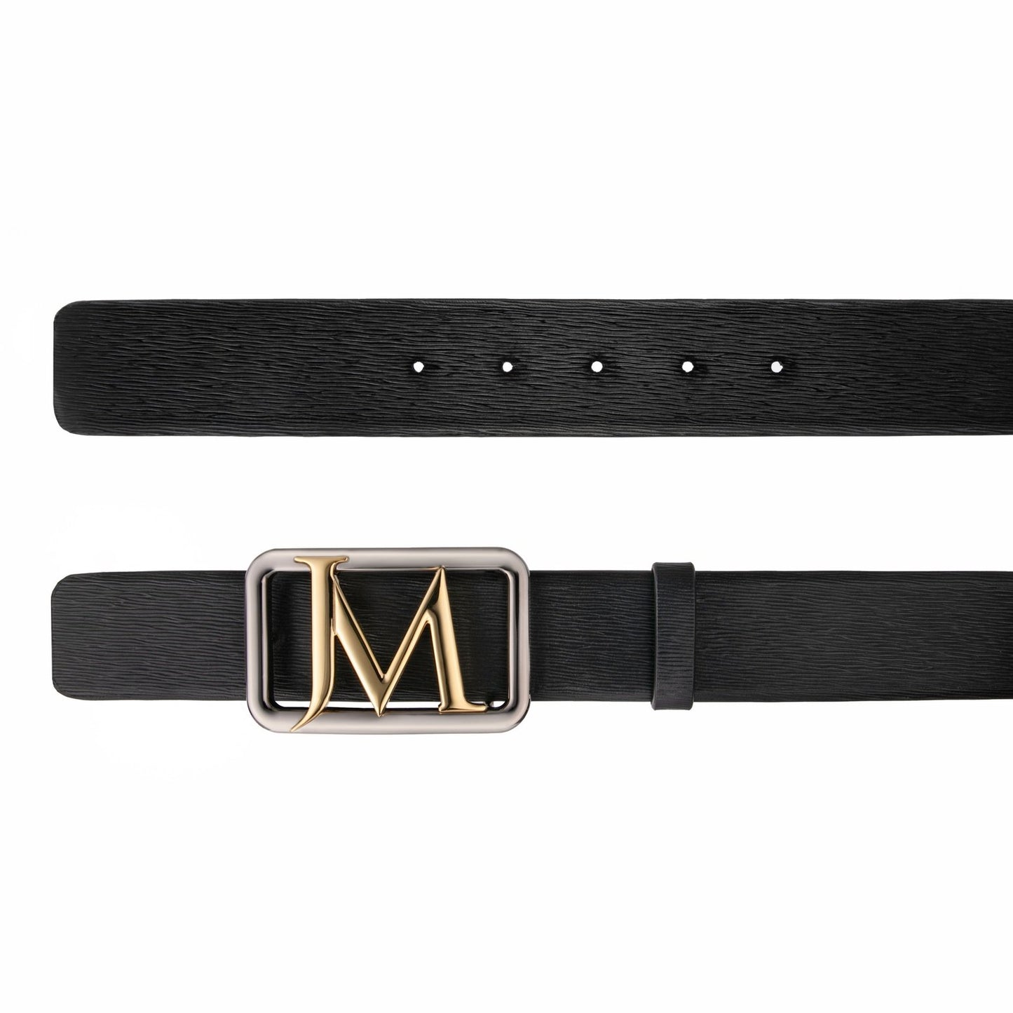Men's JM Logo Leather Belt 39 MM