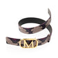 Women's JM Logo Hand-painted Python Belt 39 MM