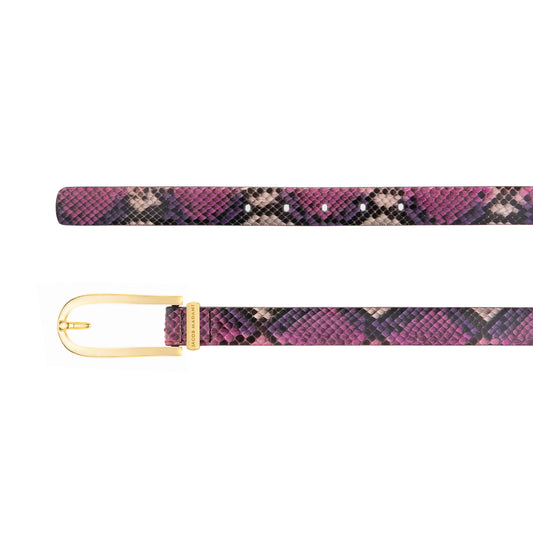 Women's Hand-painted Python Belt 25 MM